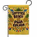 Patio Trasero Summer Pina Colada Beverages Cocktail 13 x 18.5 in. Double-Sided  Vertical Garden Flags for PA3914345